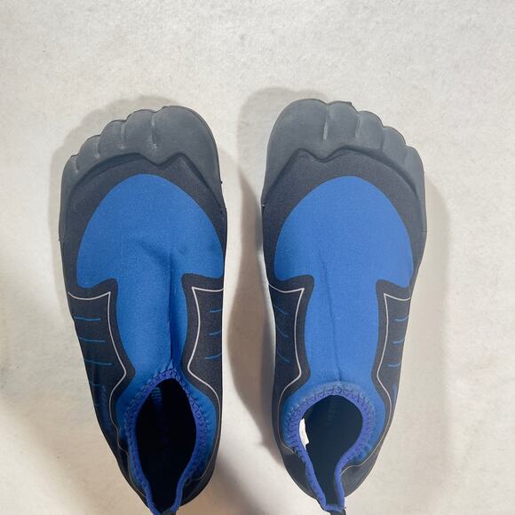 Lifeguard Water Shoes Men's 12/13 Ankle High Water Socks Black Blue #01662 - Picture 2 of 16